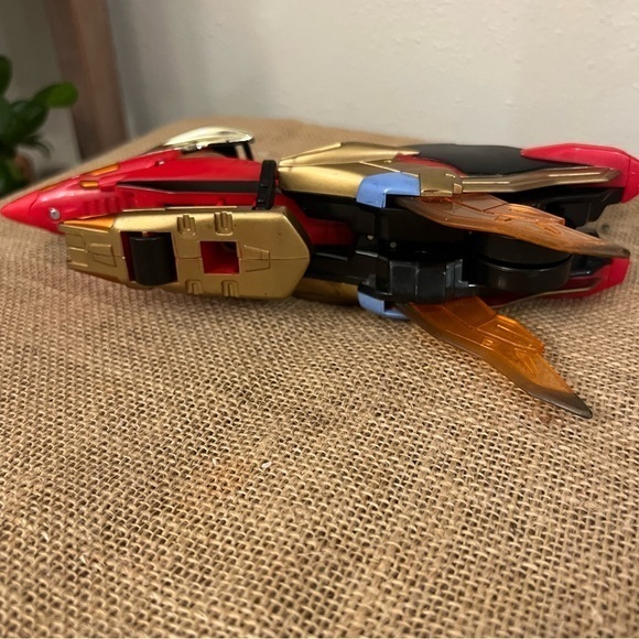 Power Rangers. Bandai 2000 Red And Silver Plane - Motorcycle - Picture 3 of 7